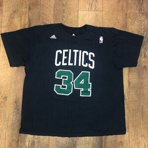 ADIDAS Boston Celtics Men’s T-shirt Paul Pierce NBA Black XL